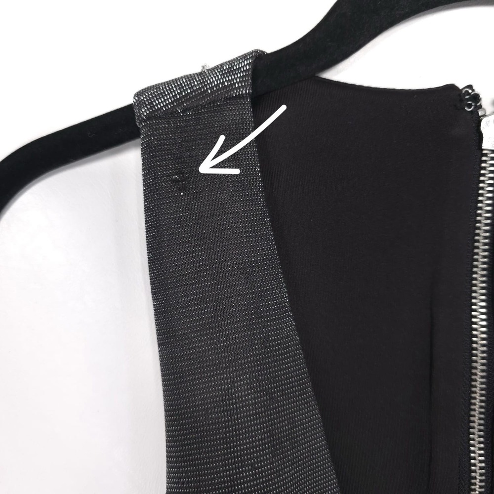 NBD Revolve Charlie Metallic Gunmetal Mini Dress SMALL Cutout Open Back Party - Picture 10 of 16